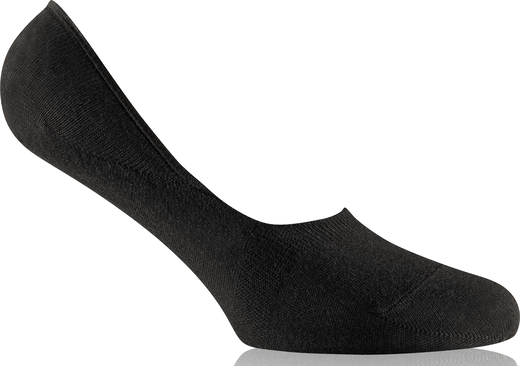 Rohner Tagessocke Invisible Low (Baumwolle) schwarz - 2 Paar